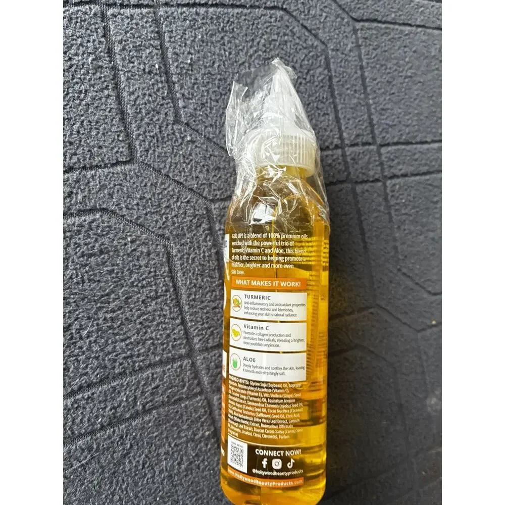 Hollywood Beauty GLO UP! - 4 fl oz with Turmeric, Vitamin C and Aloe Oil